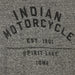 Indian Motorcycle Men's 1901 Spirit Lake Tee, Gray | 2833275 - Bair's Powersports