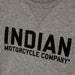 Indian Motorcycle Men's Chain Stitch Embroidery Long Sleeve Tee, Gray | 2833277 - Bair's Powersports