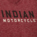 Indian Motorcycle Women's Watercolor Logo Long Sleeve Tee, Red | 2833309 - Bair's Powersports