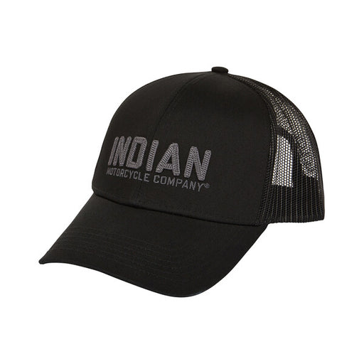 Indian Motorcycle Chain Stitch Embroidery Cap, Black | 2833313 - Bair's Powersports