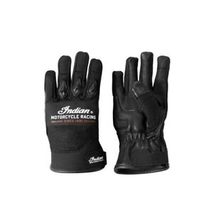 Indian Motorcycle Youth eFTR Gloves, Black | 2860224 - Bair's Powersports