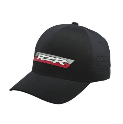Polaris RZR Patch Hat L/XL, Black/Red | 2860608 - Bair's Powersports