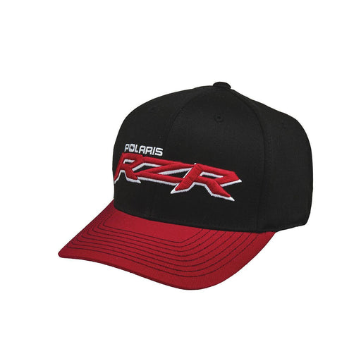 Polaris RZR Snapback Hat, Black/Red | 2860611 - Bair's Powersports