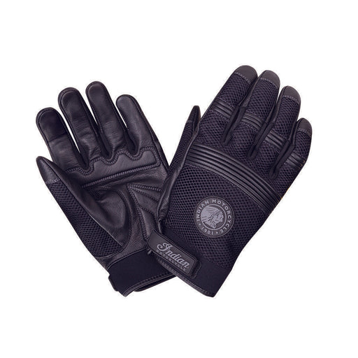 Indian Motorcycle Men's Mesh 2 Warm Weather Riding Gloves, Black | 2860629 - Bair's Powersports