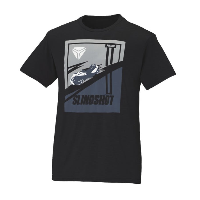 Slingshot Men's Short-Sleeve Fast T-Shirt, Black | 2860681 - Bair's Powersports