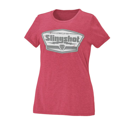 Slingshot Women's Short-Sleeve Badge T-Shirt, Red | 2860700 - Bair's Powersports