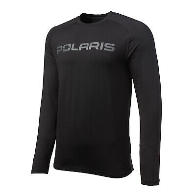 Polaris Men's Midweight Base Layer Top, Black | 2861451 - Bair's Powersports