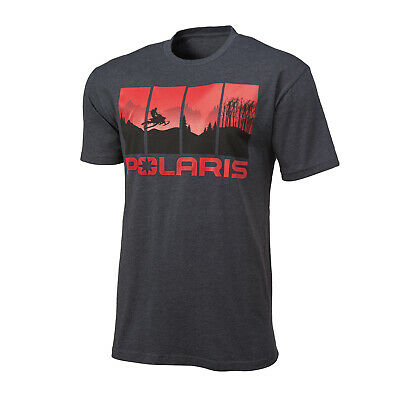 Polaris Men's 4-Scene Graphic T-Shirt, Gray/Red | 2861576 - Bair's Powersports