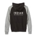 Indian Motorcycle Women's Contrast Sleeve Hoodie Sweatshirt, Black | 2861925 - Bair's Powersports