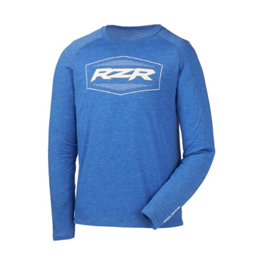 Polaris Men's RZR Performance Long Sleeve, Royal | 2861935 - Bair's Powersports