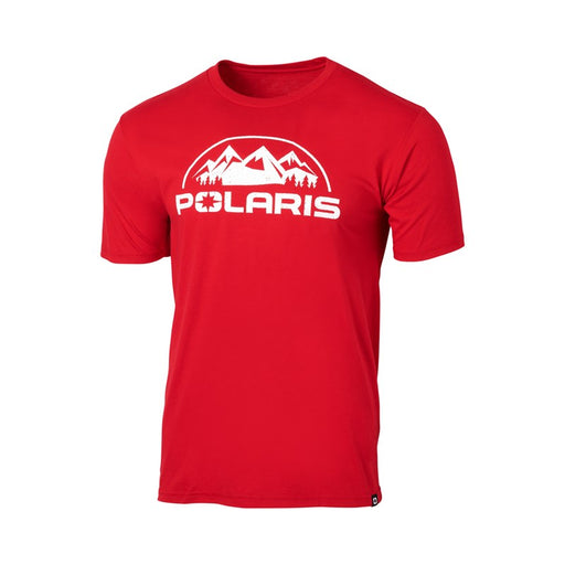 Polaris Men's Core Tee, Red | 2862502 - Bair's Powersports