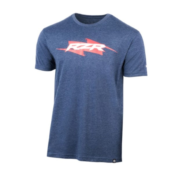 Polaris Men's Bolt RZR T-Shirt, Navy | 2862510 - Bair's Powersports