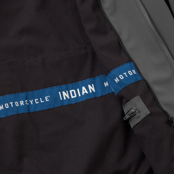 Indian Motorcycle Men's Detroit Bomber Jacket, Gray | 2862636 - Bair's Powersports