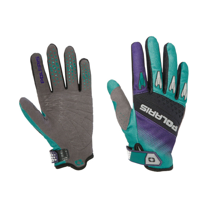 Polaris Turbo Gloves, Teal | 2862727 - Bair's Powersports