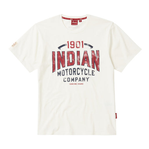 Indian Motorcycle Men's 1901 T-Shirt, White | 2862749 - Bair's Powersports