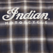 Indian Motorcycle Men's Herringbone Shirt, Navy | 2862755 - Bair's Powersports
