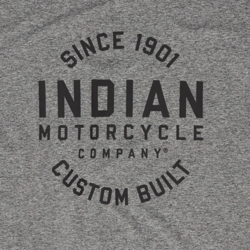 Indian Motorcycle Men's Athlete T-Shirt, Grey | 2862762 - Bair's Powersports