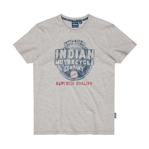 Indian Motorcycle Men's Watercolor T-Shirt, Gray | 2862767 - Bair's Powersports