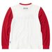 Indian Motorcycle Men's Red Long Sleeve T-Shirt, White | 2862791 - Bair's Powersports