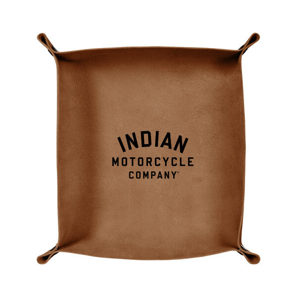Indian Motorcycle Leather Tray, Brown | 2862799 - Bair's Powersports