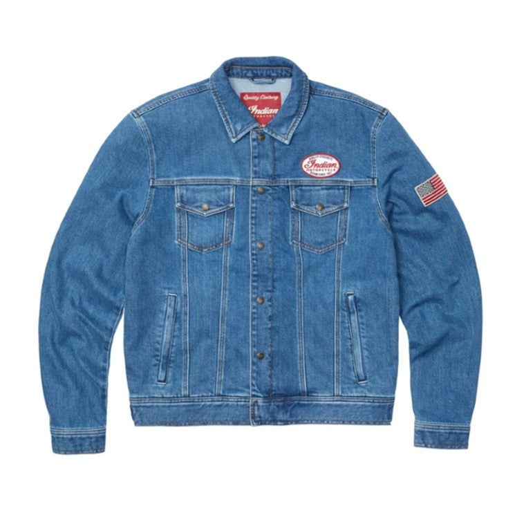 Indian Motorcycle Men's Denim Jacket, Blue | 2862844 — Bair's ...