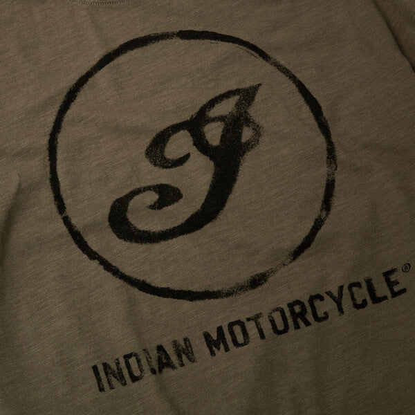 Indian Motorcycle Men's Icon Tee, Khaki | 2862892 - Bair's Powersports