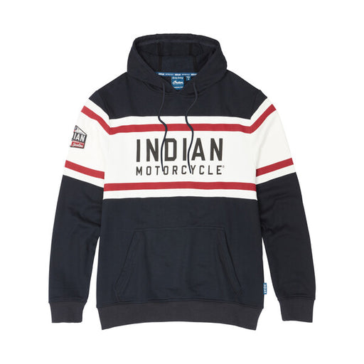 Indian Motorcycle Men's Pullover Hoodie Sweatshirt, Navy | 2862900 - Bair's Powersports