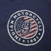 Indian Motorcycle Women's USA Flag Logo Tee, Navy | 2862907 - Bair's Powersports