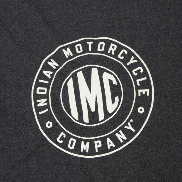 Indian Motorcycle Women's IMC Circle Logo Tee, Charcoal | 2862910 - Bair's Powersports