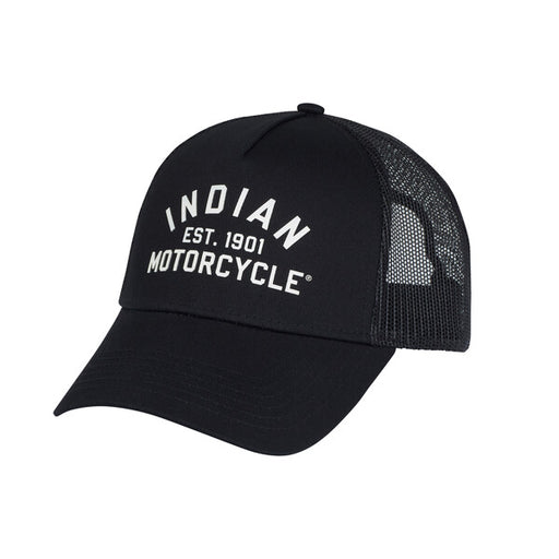 Indian Motorcycle IM Trucker Cap, Black | 2862929 - Bair's Powersports