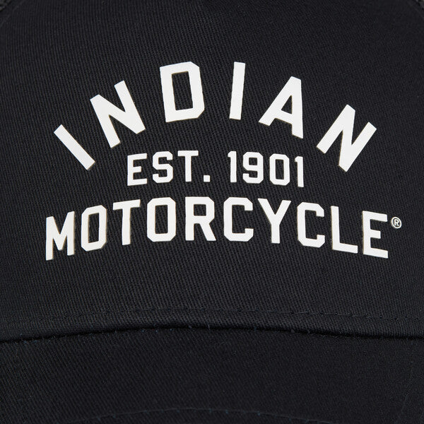 Indian Motorcycle IM Trucker Cap, Black | 2862929 - Bair's Powersports