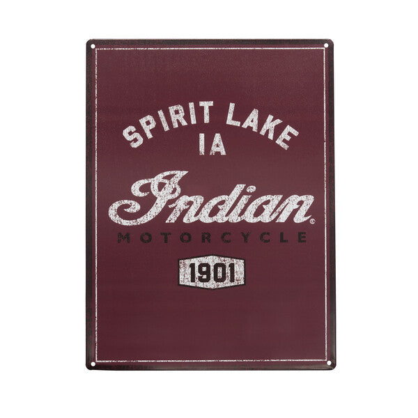 Indian Motorcycle Spirit Lake Metal Sign | 2862939 - Bair's Powersports