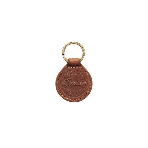 Indian Motorcycle Circle Leather Key Ring | 2862944 - Bair's Powersports