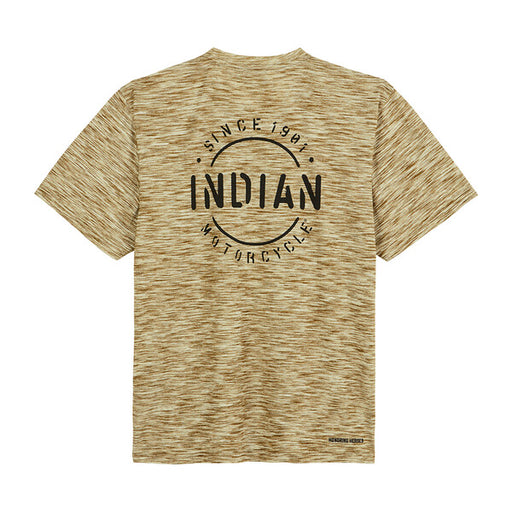 Indian Motorcycle Men's Stencil Block Icon T-Shirt, Khaki | 2862968 - Bair's Powersports