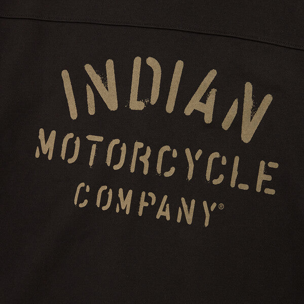 Indian Motorcycle Men's Camo Lined Quarter Zip, Black | 2862972 - Bair's Powersports