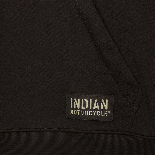 Indian Motorcycle Men's Camo Lined Quarter Zip, Black | 2862972 - Bair's Powersports