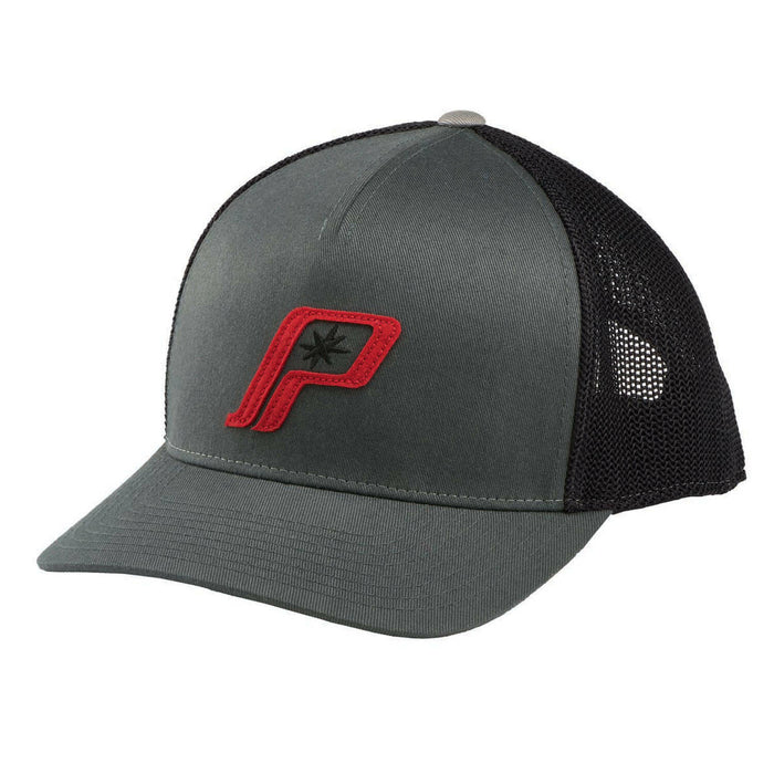 Polaris Men's Adjustable Mesh Snapback Hat, Gray/Red | 2869542 - Bair's Powersports