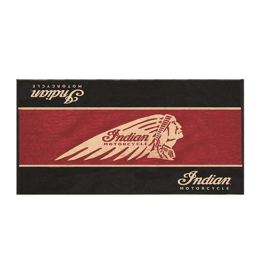 Indian Motorcycle Beach Towel, Black/Red | 2869650 - Bair's Powersports