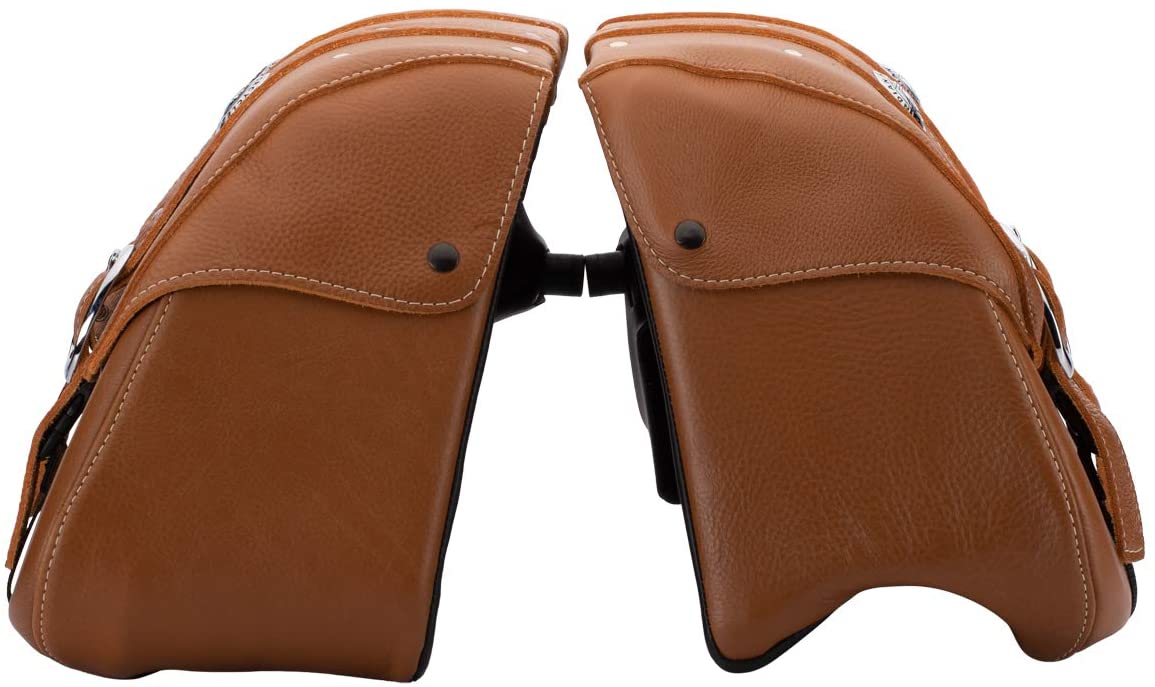 Indian Motorcycle Genuine Leather Saddlebags Desert Tan 2880234