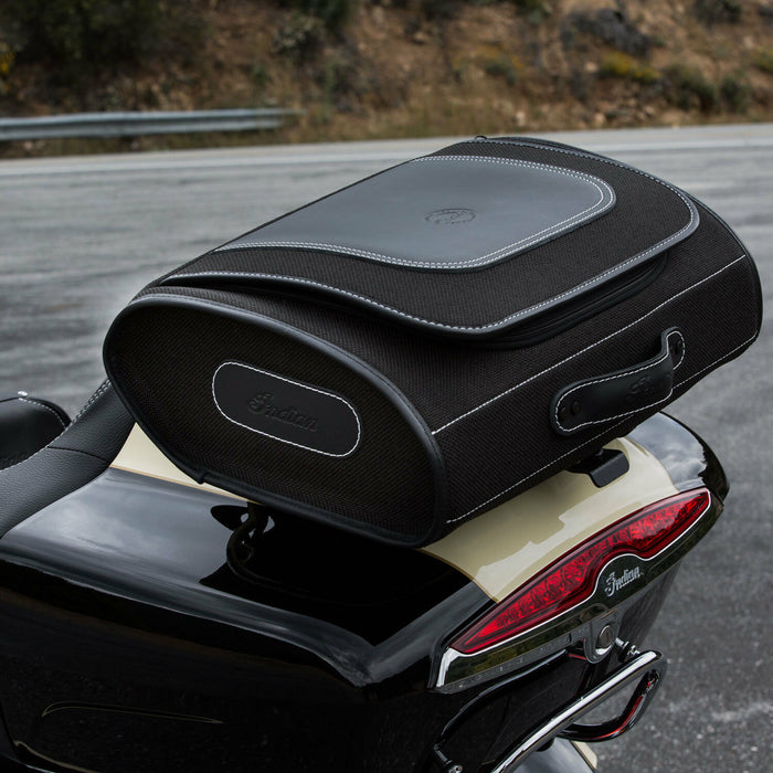 Indian Trunk Rack Indian Motorcycle Trunk Rack Bag, Black | 2881757-01 — Bair's ...