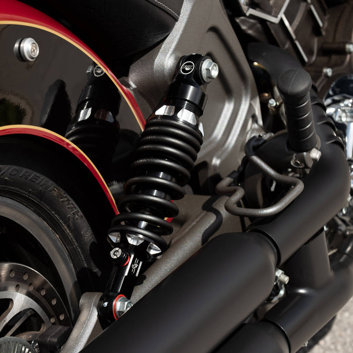 Indian Motorcycle Fox® Two Pre-Loaded Performance Shocks, Black | 2881790-463 - Bair's Powersports
