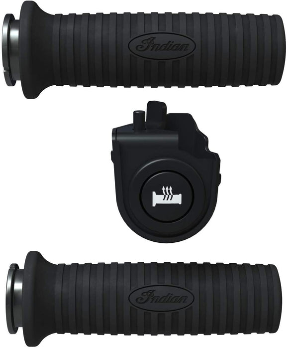 Indian Motorcycle Heated Handlebar Grips, Black | 2884900 - Bair's Powersports