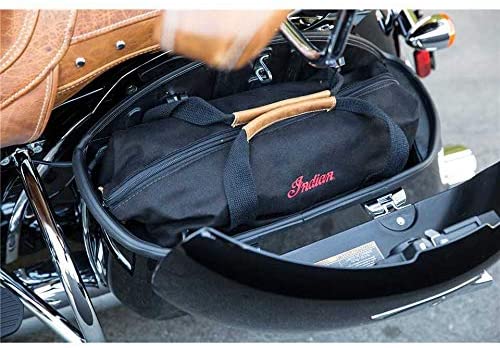 Indian Motorcycle Deluxe Saddlebag Travel Bags in Black, Pair | 2885131 - Bair's Powersports