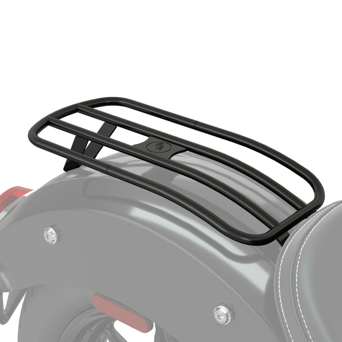 Indian Motorcycle Solo Luggage Rack, Thunder Black | 2885133-266 - Bair's Powersports