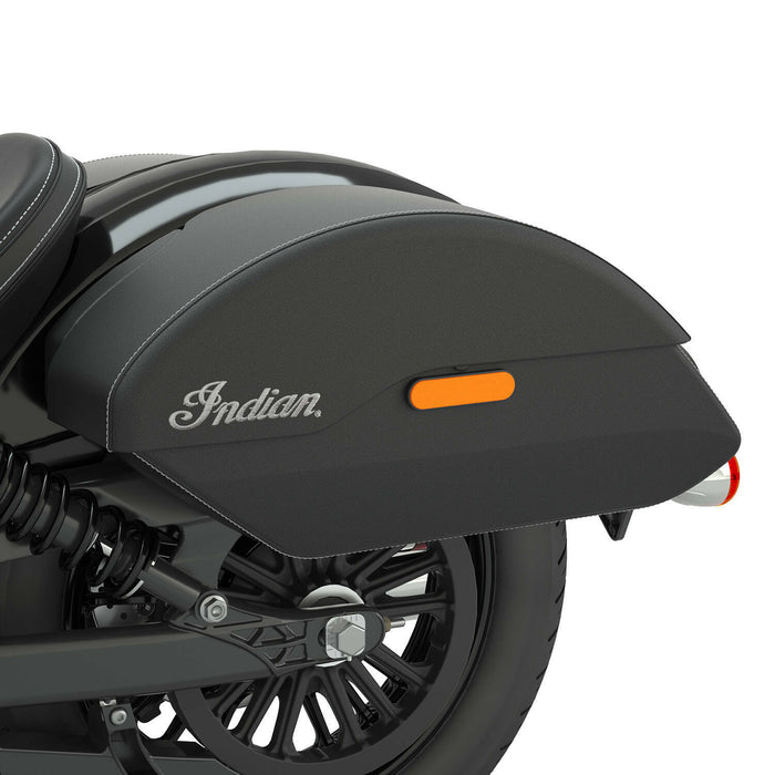 Indian Motorcycle Quick Release Semi-Rigid Saddlebags, Black | 2889282-VBA - Bair's Powersports